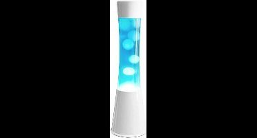 Fisura - Lavalamp - Witte lava - Blauwe vloeistof