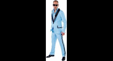 Magic Design Verkleedpak Smoking Heren Polyester Blauw Mt Xl