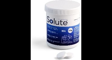 Solute Reingingstabletten - Koffiemachinereiniger Geschikt voor alle Merken - 80 stuks - Voordeelverpakking