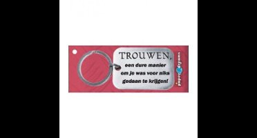 Paper Dreams | RVS Sleutelhanger | Trouwen