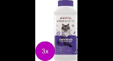 Versele-Laga Oropharma Deodo Geurverdrijver - Kattenbakreinigingsmiddelen - 3 x 750 g Lavendelgeur