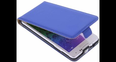 Mobiparts - blauwe premium flipcase voor de Samsung Galaxy Alpha