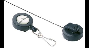 DURABLE Jojo mit Federhaken 10er Pck anthrazit