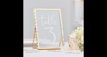 GOUDEN FOTOLIJSTJE OF TAFELDECORATIE | GOUD | GOLD WEDDING | GINGER RAY