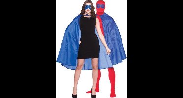 Super Hero Cape met masker in blauw