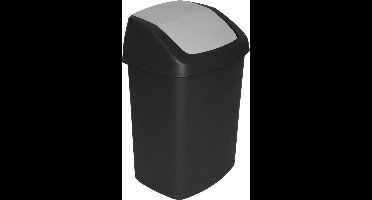 Curver afvalbak swing 25L zwart / licht