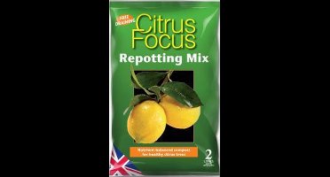 Citrus Focus Repotting Mix - 2 liter gebalanceerde compost voor gezonde citrusbomen