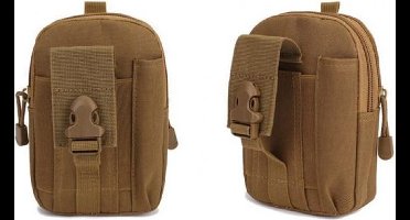 Heuptasje - heuptasje beige/bruin - waterdicht tasje - heuptas wandelen