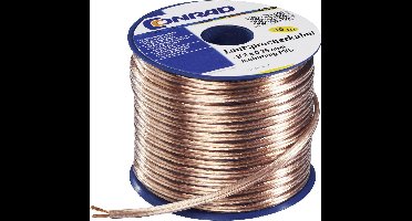TRU COMPONENTS 1564533 Luidsprekerkabel 2 x 1.5 mm² Transparant 30 m