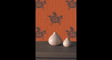 Dutch Wallcoverings Vliesbehang small flower - oranje
