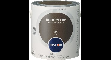 Histor Perfect Finish Muurverf Mat - 2,5 Liter - Cacao