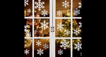 Kerst sneeuw decoratie raam stickers (herbruikbaar)