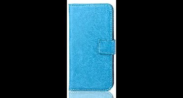 MW Wallet Book Case Licht Blauw voor Samsung Galaxy S5 Mini