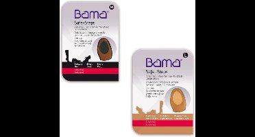 1 paar veiligheid anti slip schoenzool beschermers - Bama Safe Steps anti slip zool - size Medium - Zwart - zelfklevend