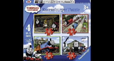 Ravensburger Thomas & Friends 4in1box puzzel - 12+16+20+24 stukjes - kinderpuzzel