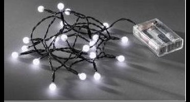 EGB LED globe 20 lamps koel wit op batterij