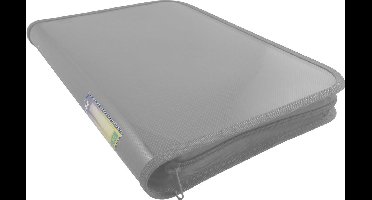 EXXO-HFP #52461 - A4 Documentenmap met ritssluiting - Transp. Polyprop - Kleurloos Wit - 2 stuk