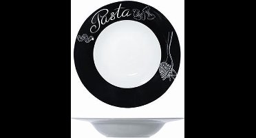 Cosy&Trendy Pastabord black - Ø 27,5 cm x 5 cm - Set-6