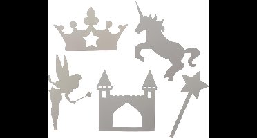 Creotime Sprookjesfiguren Teach Me 13,5 - 27,5 Cm Karton Wit