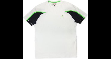 Australian Tennis Shirt - Wit - Groen - Zwart - Maat XL (54)