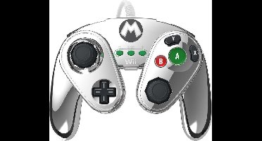 Nintendo Super Smash Bros - Gaming Controller - Mario Zilver - Nintendo Wii U + Nintendo Wii