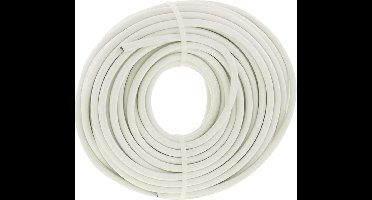 Huishoudkabel VMVL 2 X 1,0 wit 25 m