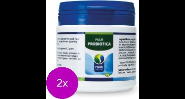 Puur Natuur Probiotica - Voedingssupplement - Darmen - 2 x 50 g