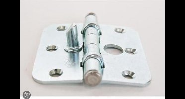 Kogellagerscharnier 75x75 gegalvaniseerd rond skg