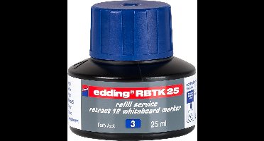 edding RBTK 25 (25 ml) navulinkt voor boardmarkers o.a. e-12 - kleur; blauw - potje