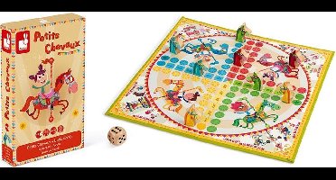 Janod Spel - Carrousel Met Houten Paarden - Familiespel - 2-4 Spelers - Geschikt Vanaf 4 Jaar