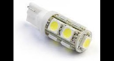 T10 W5W Witte 9-SMD LED lamp 12v