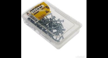 Spaanplaatschroeven Platkop Pozidriv Verzinkt 3.5x30mm