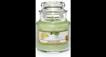 Yankee Candle Geurkaars Small Vanilla Lime - 9 cm / ø 6 cm