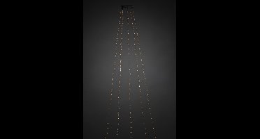 Konstsmide Sweden ® 6577-870 - Snoerverlichting - App gestuurde kerstboom lichtmantel 180 lamps – 1.8m - 5x 36 LED extra warmwit - zilver metaaldraad – energiezuinig en duurzaam- 24V - dimmer - knipperfuncties - timer - voor binnen