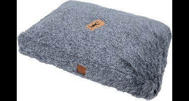 Boony 'Est 1941' ligkussen badger grey, 100x70 cm.