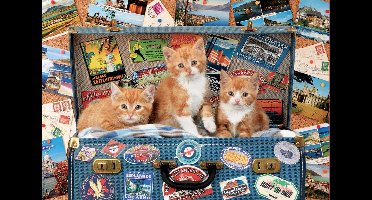 Educa Katjes op reis - Puzzel van 200 stukjes voor kleine schatjes - 18065