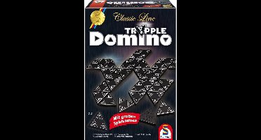 Schmidt® - Tripple Domino - Classic Line - Bordspel - Strategisch dominospel met driehoekige stenen - vanaf 6 jaar - 1-4 spelers