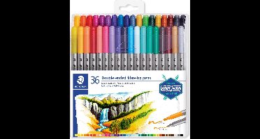 STAEDTLER Design Journey - kleurstift dubbele punt - set 36 st