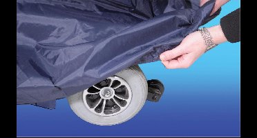 Aidapt Scootmobiel hoes - Waterdicht eenvoudig gebruik - Blauw