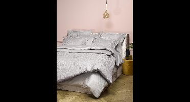 De Witte Lietaer Azalea - Dekbedovertrek - Lits-jumeaux - 260x200/240 cm + 2 kussenslopen 60x70 cm - Cloud Gray