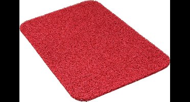 Schoonloopmat buiten - Curly buitenmat - 60 cm x 80 cm - 001 red