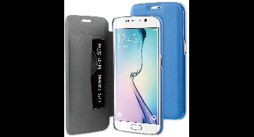 BeHello Book Case voor Samsung Galaxy S6 Edge - Blauw