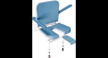Aidapt Douchestoel max 190 KG - Extra stevig opklapbaar - Blauw