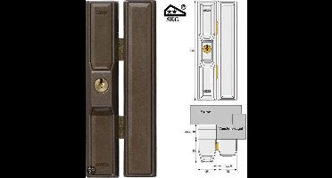 Abus FTS88 raamslot SKG** bruin