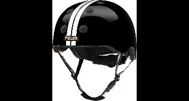 Melon Urban Active Fietshelm Zwart/wit Maat 46-52 Cm