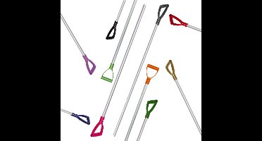 Mestvork Steel - Aluminium - 120 cm - Zwart handvat