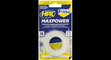 Max Power Transparent bevestigingstape - 19mm x 16,5m