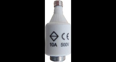 Weber zekering DII 10 ampere 500V - snel - doosje 5 stuks