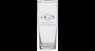 6 stuks Bierglas Fluitje met gravure / Cadeau / Graveren met persoonlijke tekst en/of logo / sportbeker.nl / Moederdag | Vaderdag | valentijnsdag | Verjaardag
