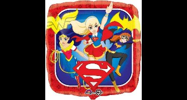 DC Super Hero Girls™ aluminium comic book ballon - Feestdecoratievoorwerp